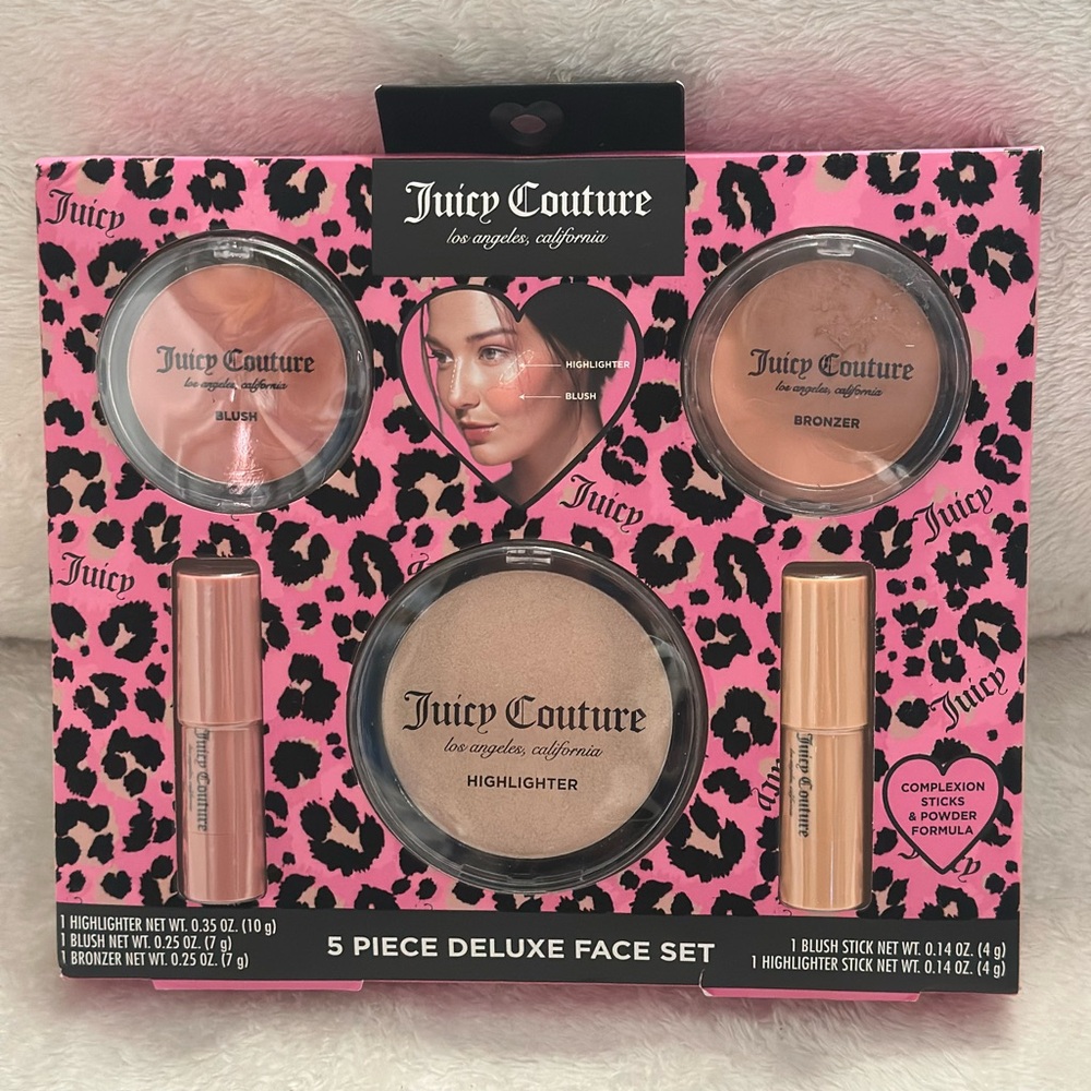Juicy Couture Pink 5-Piece Deluxe Facial Set (NWT) 💖✨